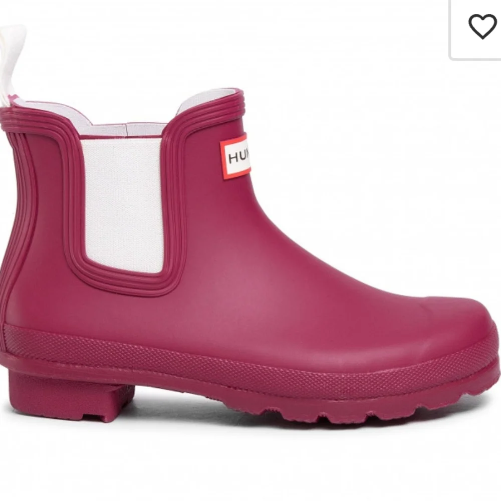 Hunter Boots (Ankle) Size 7 Deep Pink *EUC* - Picture 1 of 12